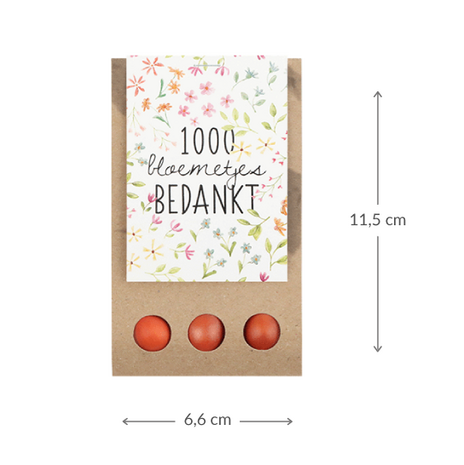 1000 bloemetjes bedankt - Bloembollen in buidel // Mijksje