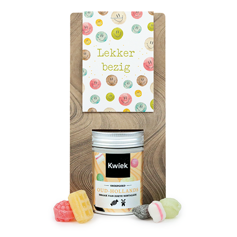 Lekker bezig - Snoeptas met blikje snoep // Mijksje