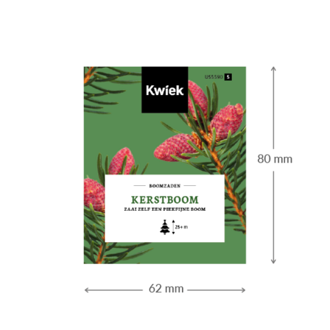 Kerstboom zaden -  Kwiek Uitdeel zakjes (op = op, THT 7-2026)