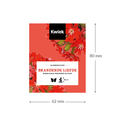 Brandende liefde zaden - Kwiek Uitdeel zakjes (THT 7-2026)