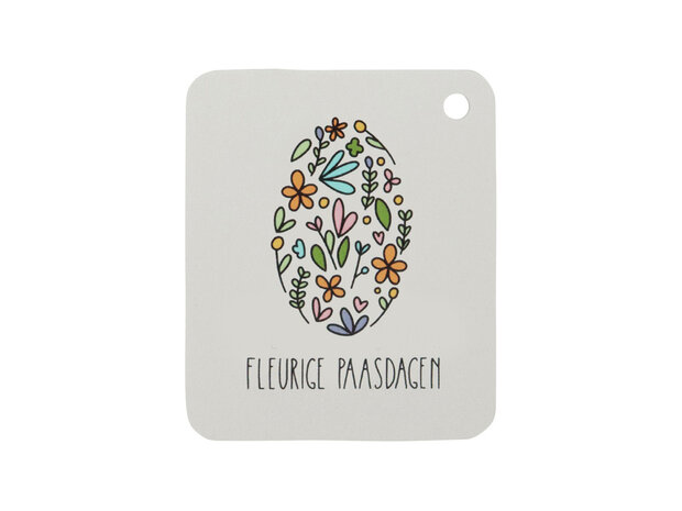 Fleurige paasdagen - Traktatie zaden in linnenzakje