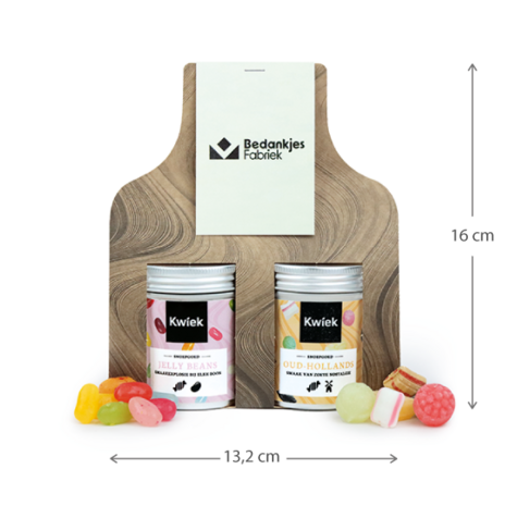 Een potje bedankt - Snoeptas met twee blikjes snoep // Maartje 