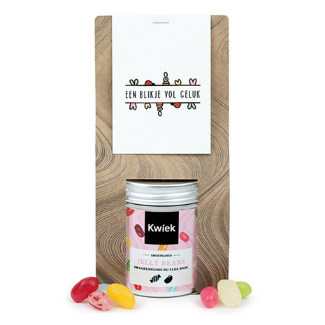 Een blikje vol geluk - Snoeptas met blikje snoep // Eef