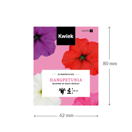 Hangpetunia - Kwiek Uitdeel zakjes (UITVERKOCHT)