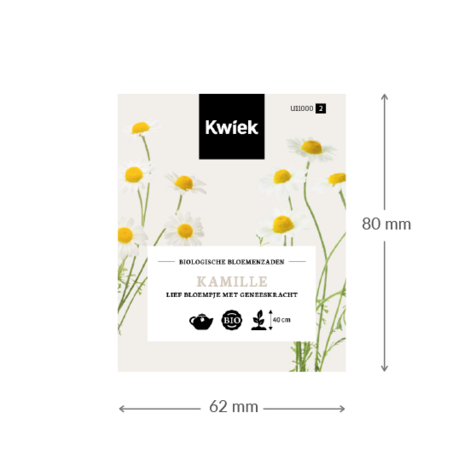 Biologische Kamille zaden -  Kwiek Uitdeel zakjes (UITVERKOCHT)