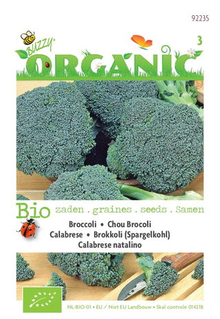Biologische groene Broccoli Calabrese zaden