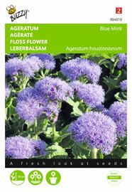 Blauwe Ageratum Leverbalsem Blue Mink (blauw/ paars) zaden