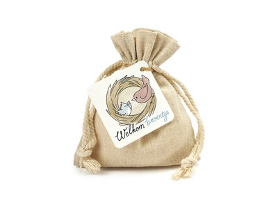 Welkom broertje - Traktatie pindaketting rijgen 