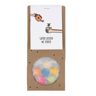 Samen groeien we verder - Zaadbommetjes in kraft buideltje groot