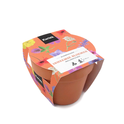 Inheemse bloemen zaden in terracotta potje - Kwiek PootPotje