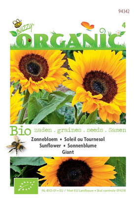 Biologische Zonnebloem giganteus