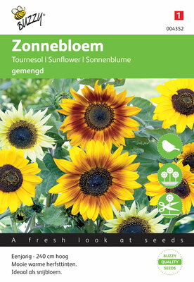 Helianthus zonnebloem gemengd (240 cm)