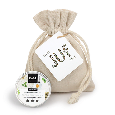 Lieve juf thee - Thee in linnenzakje // Eef