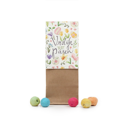 Vrolijk Pasen - Zaadbommetjes in kraft stazakje // Mijksje