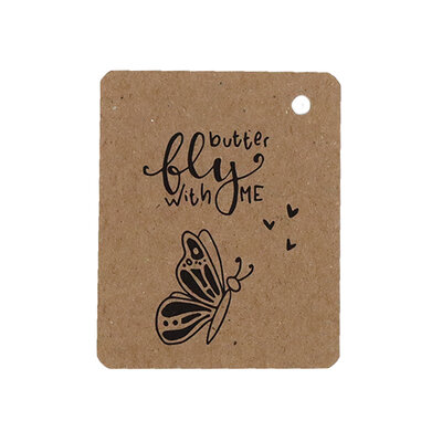 Kraftlabel - Butterfly with me | 50 x 60 mm