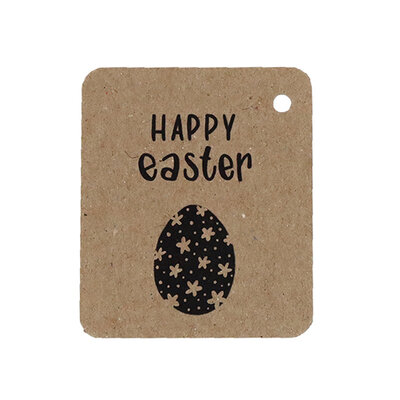 Kraftlabel - Happy Easter | 50 x 60 mm