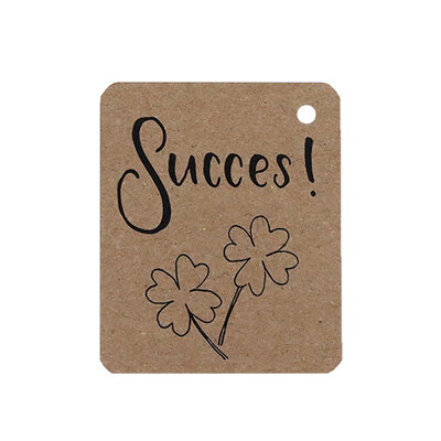 Kraftlabel - Succes | 50 x 60 mm