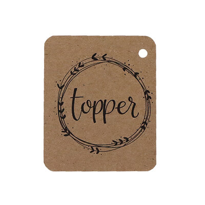 Kraftlabel - Topper  | 50 x 60 mm