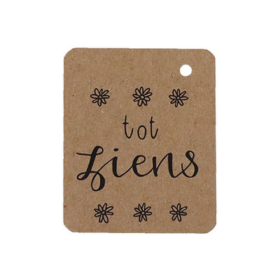Kraftlabel - Tot ziens | 50 x 60 mm