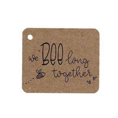 Kraftlabel - We BEElong together | 50 x 60 mm