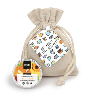 1000 kopjes thee bedankt - Thee in linnenzakje // Eef