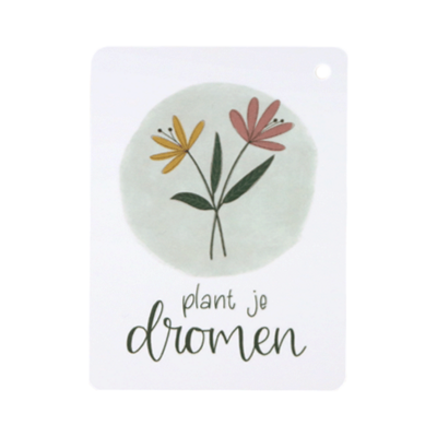 Label - Plant je dormen // Floralis | 60 x 80 mm