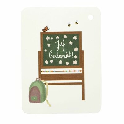 Label - Juf bedankt // Lotte | 60 x 80 mm