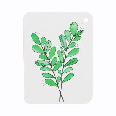 Label - Groen blad | 60 x 80 mm