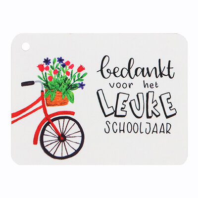 Label - Bedankt voor het leuke schooljaar | 60 x 80 mm