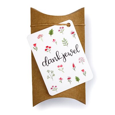 Dankjewel - bedankje zaden in een gondeldoosje 