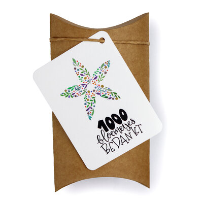1000 bloemetjes bedankt - bedankje zaden in gondeldoosje 