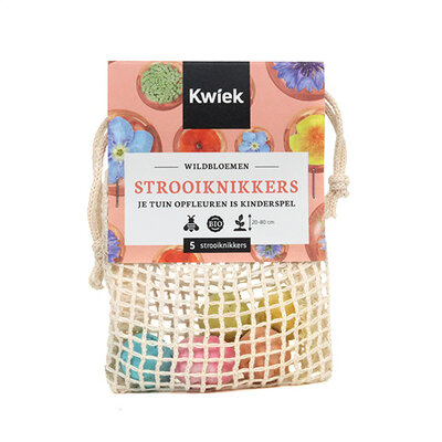 Netzakje met 5 zaadbommetjes - Kwiek StrooiKnikkers