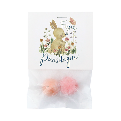 Fijne paasdagen - Zaadbommetjes in pergamijn zakje met klapkaartje // Mijksje