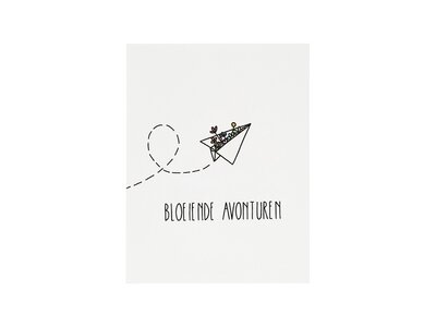 Kaartje - Bloeiende avonturen | 80 x 105 mm