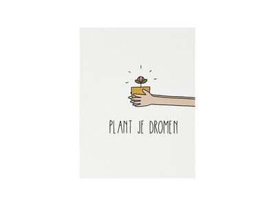 Kaartje - Plant je dromen | 80 x 105 mm