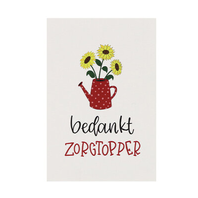 Ansichtkaart - Bedankt zorgtopper | 100 x 148 mm