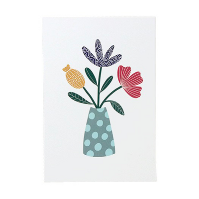 Ansichtkaart - Vaas met bloemen // Floralis | 100 x 148 mm