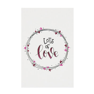 Ansichtkaart - Lots of love | 100 x 148 mm