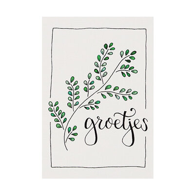 Ansichtkaart - Groetjes | 100 x 148 mm