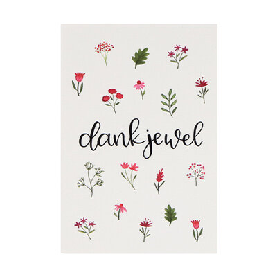Ansichtkaart - Dankjewel | 100 x 148 mm 