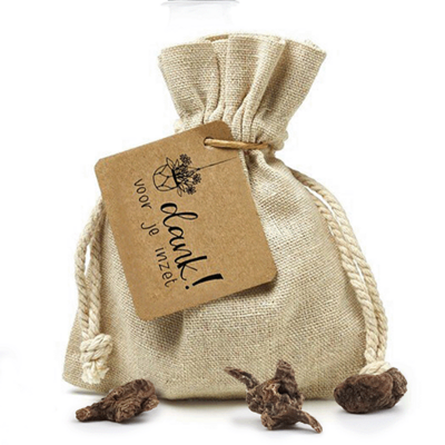 Dank voor je inzet - Bloembollen in linnenzakje