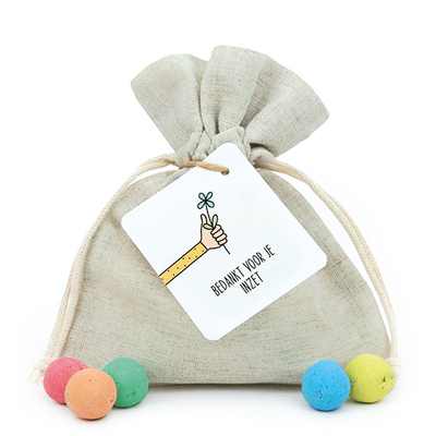 Bedankt voor je inzet - Zaadbommetjes in linnenzakje // Eef