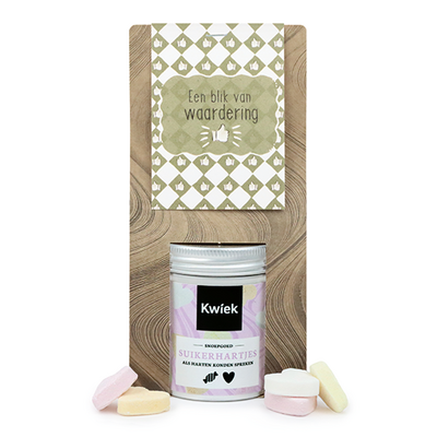 Een blik van waardering - Snoeptas met blikje snoep // Mijksje