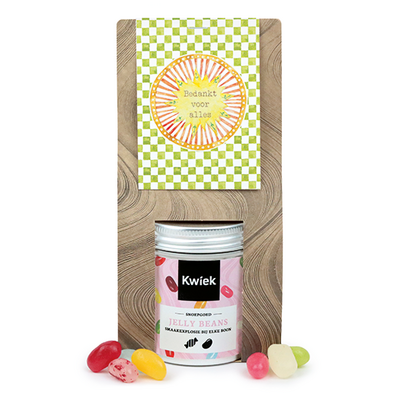Bedankt voor alles - Snoeptas met blikje snoep // Mijksje