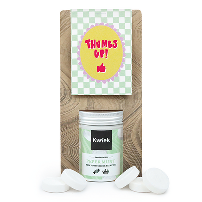 Thumbs up - Snoeptas met blikje snoep // Maartje