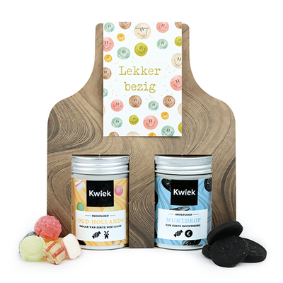 Lekker bezig - Snoeptas met twee blikjes snoep // Mijksje 