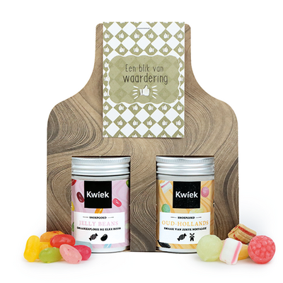 Een blik van waardering - Snoeptas met twee blikjes snoep // Mijksje 