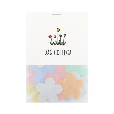 Dag collega - Groeiconfetti in pergamijn zakje met klapkaartje // Eef