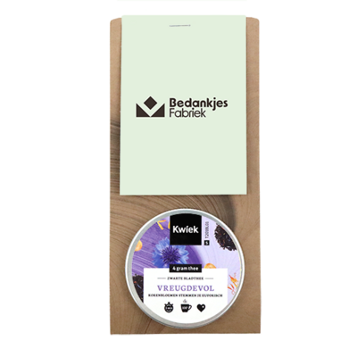 Thee in kraft buideltje met eigen ontwerp
