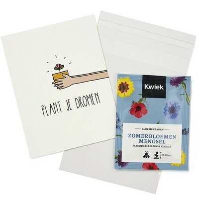 Plant je dromen - Traktatie zaden in bioplastic zakje